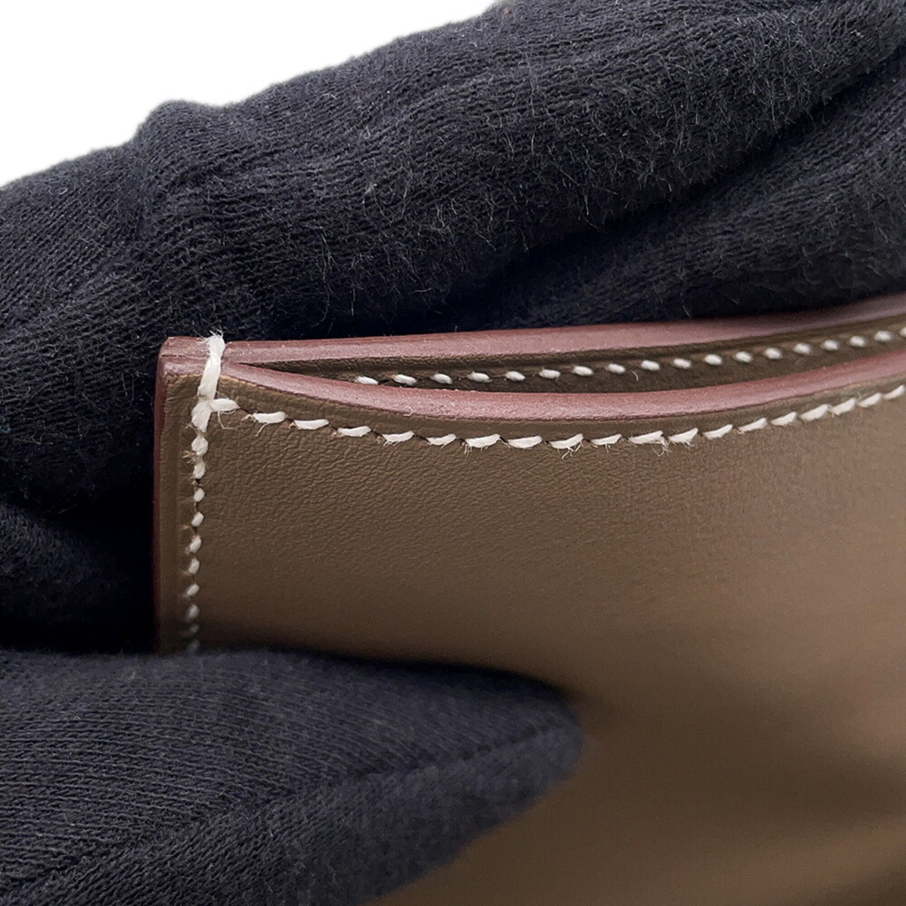 Hermes Portefeuille Pochamp Plus body bag, Etoupe Swift leather, U stamp, han... - Picture 7 of 12
